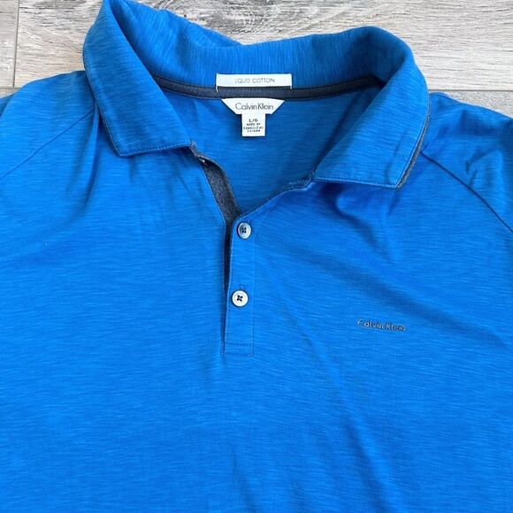Calvin Klein Vibrant Blue Polo - Picture 2 of 3